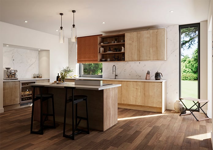 Wexley, Burnt Orange - Twist&Fit Roman Blind - Image 7